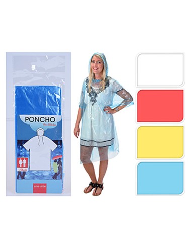 CHUBASQUERO PONCHO ADULTO COLORES SURT.