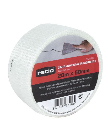 CINTA ADHESIVA TAPAGRIETAS 50 MM X 20 M