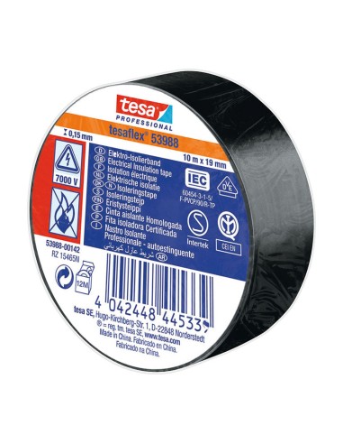 CINTA AIS.TESAFLEX 19X10M.NG.TESA
