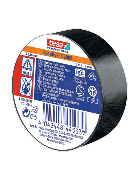 CINTA AIS.TESAFLEX 19X10M.NG.TESA