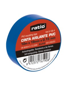 CINTA AISLANTE 19X10M AZUL  0,15MM