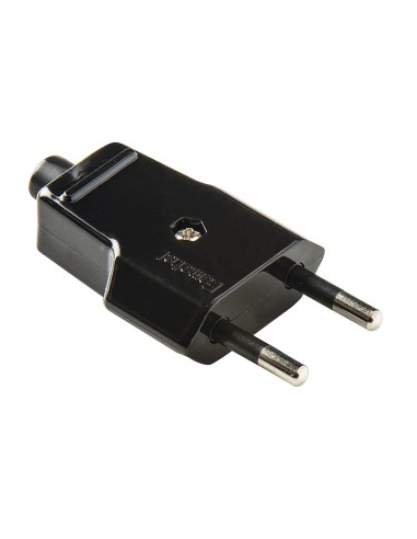 CLAVIJA 10A - 250V NEGRO DUOLEC