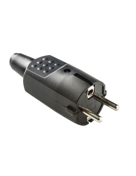 CLAVIJA 4.8MM CAUCHO 16A-250V NGR DUOLEC
