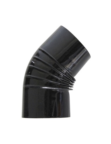 CODO 45º VITRIFICADO NEGRO Ø120