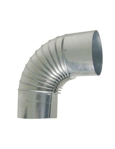CODO 90º RIZADO ESTUFA GALV. Ø110 MM.