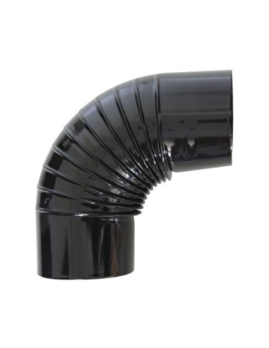 CODO 90º VITRIFICADO NEGRO Ø120