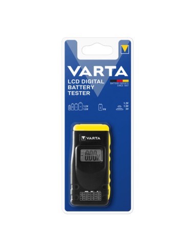 COMPROBADOR DE PILAS VARTA LCD