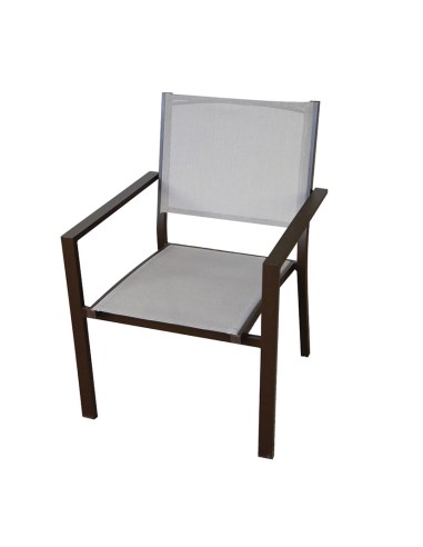 CONJUNTO ORLANDO. SILLA ALUMINIO