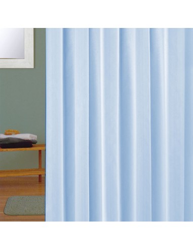 CORTINA BAÑO POLIESTER 180X200CM.AZUL