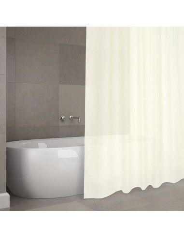 CORTINA BAÑO POLIESTER 180X200CM.BEIGE