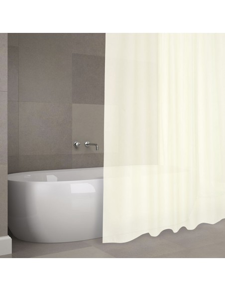 CORTINA BAÑO POLIESTER 180X200CM.BEIGE