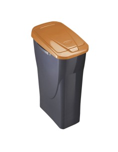 CUBO ECOBIN 15L. CON TAPA NARANJA