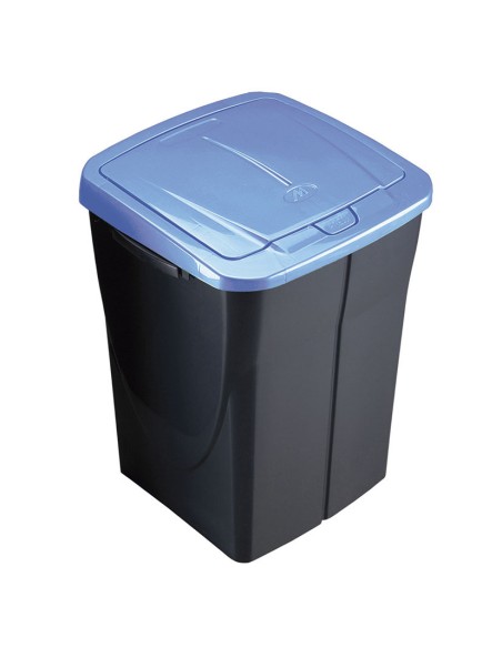 CUBO ECOBIN 45L. CON TAPA AZUL