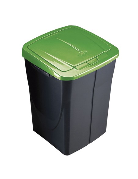CUBO ECOBIN 45L. CON TAPA VERDE