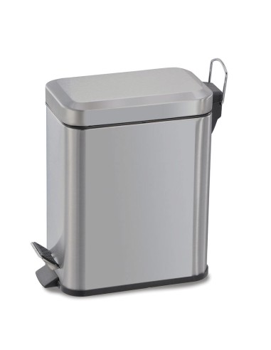CUBO PEDAL A. INOX 5 L. RECTANG. HABITEX