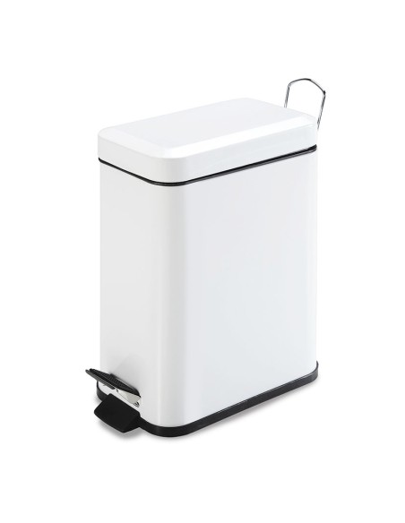 CUBO PEDAL BLANCO 5 L. RECTANG. HABITEX