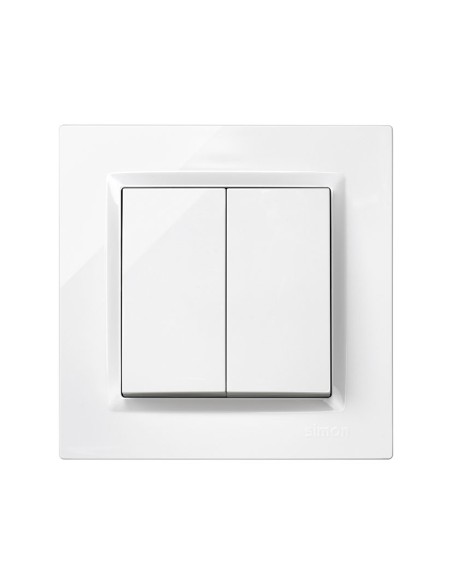 DOBLE CONMUTADOR SERIE 10 BLANCO