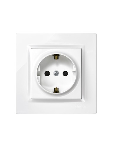 ENCHUFE SCHUKO SERIE 10 BLANCO