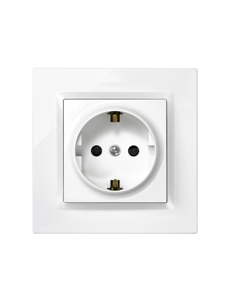 ENCHUFE SCHUKO SERIE 10 BLANCO