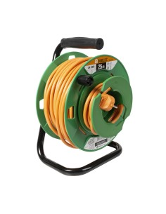 ENROLLACABLE TAMBOR ELECT. NARANJA 25 M