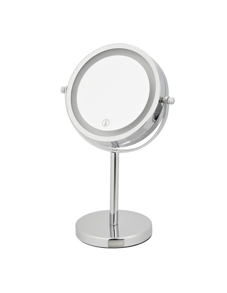 ESPEJO AUMENTO CROM. LED 16CM HABITEX