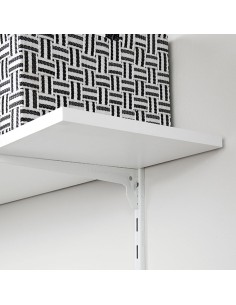 ESTANTE MELAMINA BLCO. 80x23,5xh1,8 CM.