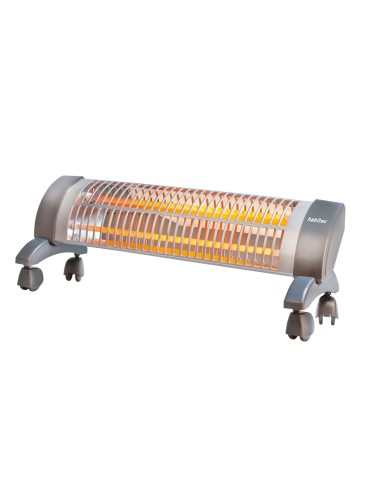 ESTUFA CUARZO C/RUEDAS. 1200 W. HABITEX