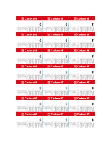ETIQUETAS PROMO-OF C88 70X40 100 HOJAS