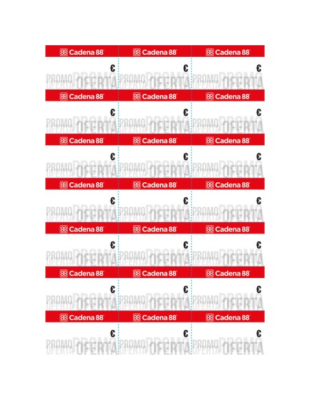 ETIQUETAS PROMO-OF C88 70X40 100 HOJAS