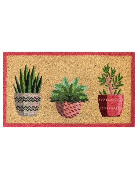 FELPUDO COCO BLANCO MACETAS 40X70 CM.