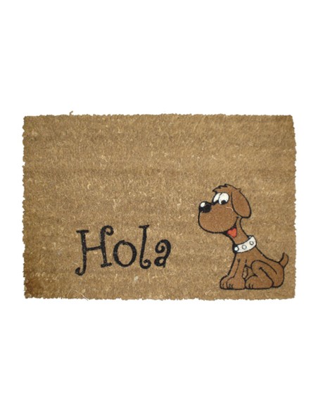 FELPUDO COCO DESIGN 40X60 CM. PERRO HOLA