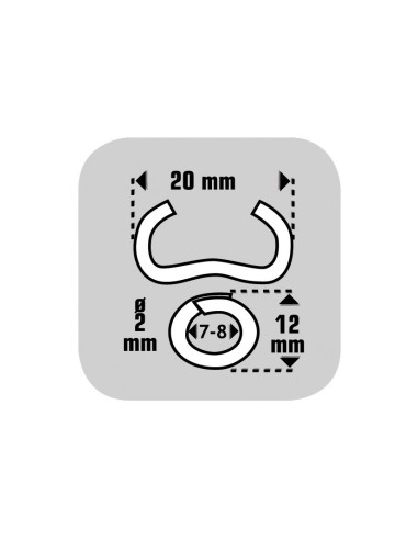 GRAPAS OMEGA 20 GALV.ESTUCHE 1000 GRAPAS