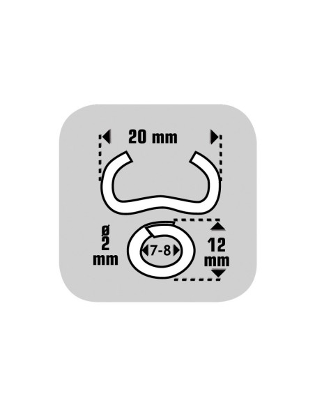 GRAPAS OMEGA 20 GALV.ESTUCHE 1000 GRAPAS