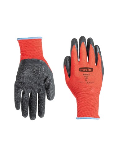 GUANTES PROTECCION WORK8 T.8 ROJO