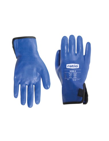 GUANTES PROTECCION WORK9 T.9 AZUL