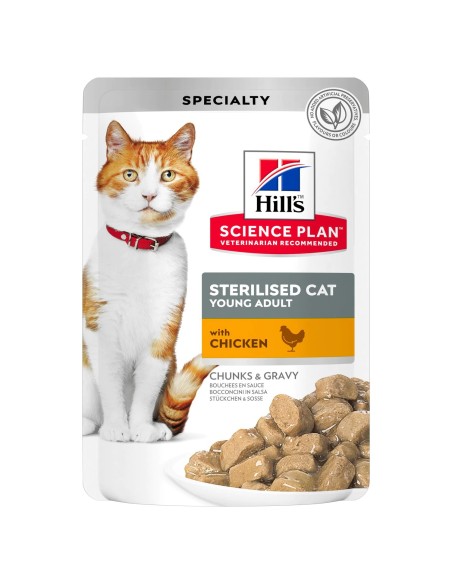 Hills SP Feline Sterilised Pollo (Bolsita) 85 gr