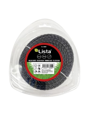 HILO NILON TRENZADO COR/DES.Ø 2,4 MMX15M