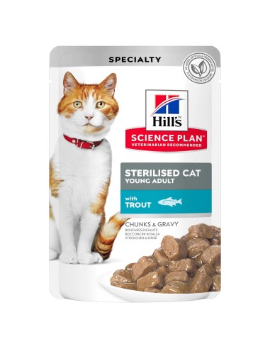 Hills SP Feline Sterilised Trucha (Bolsita) 85 gr