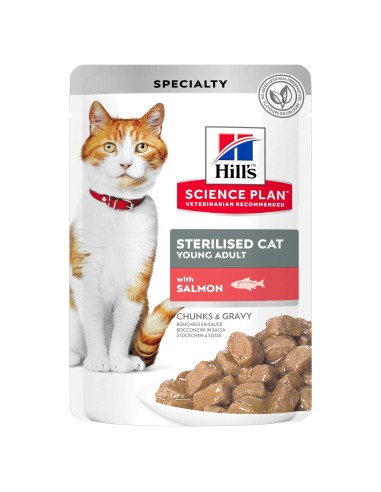 Hills SP Feline Sterilised Salmón (Bolsita) 85 gr