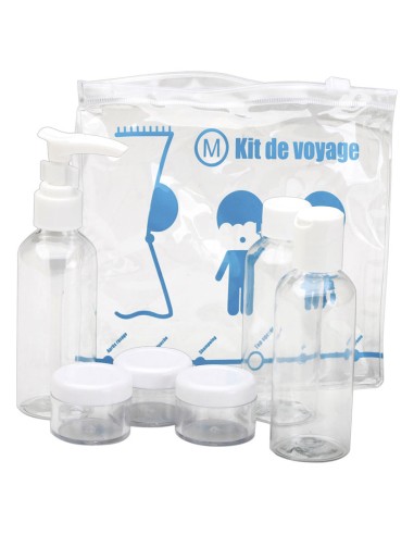 KIT DE VIAJE BOLSA 3 FRASCOS+3 BOTES