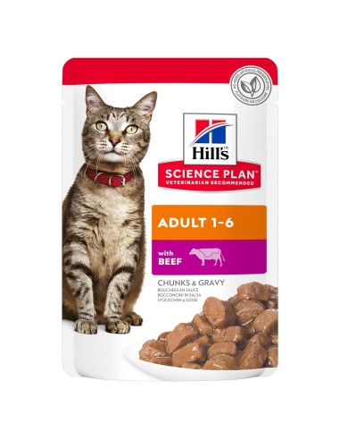 Hills SP Feline Adult Ternera (Bolsita) 85 gr