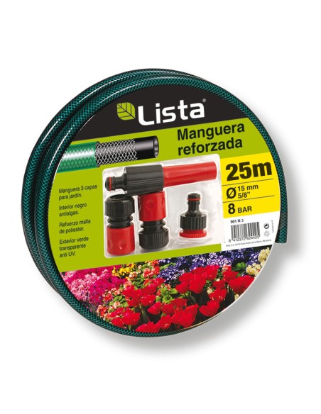 KIT MANGUERA 15MM X 25 M. LISTA