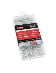 KIT TACOS Y TORNILLOS 210 PZAS RATIO