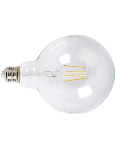 LAMP.LED FILAM.GLOBO G125  6W 2700K TRAN