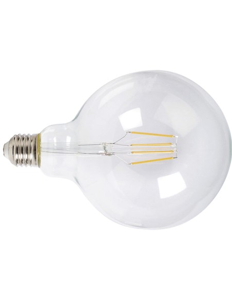LAMP.LED FILAM.GLOBO G125  6W 2700K TRAN