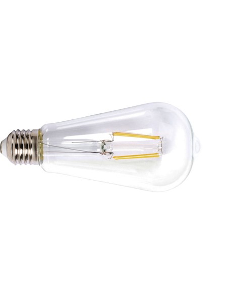 LAMP.LED FILAM.ST64  E27 6W 6400K TRANSP