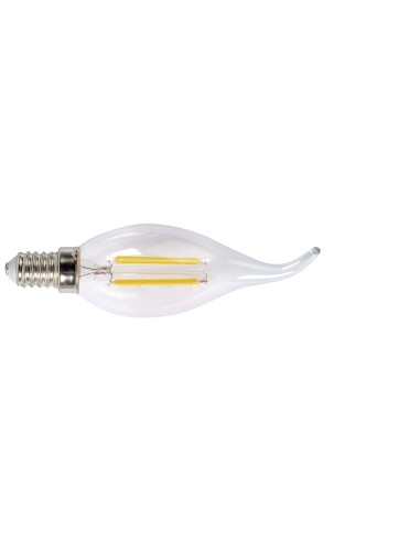 LAMP.LED FILAM.VELA  DEC.E14 4W 6400K TR