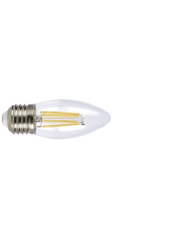 LAMP.LED FILAM.VELA  E27 4W 2700K TRANSP