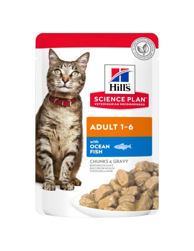 Hills SP Feline Adult Pescado azul (Bolsita) 85 gr