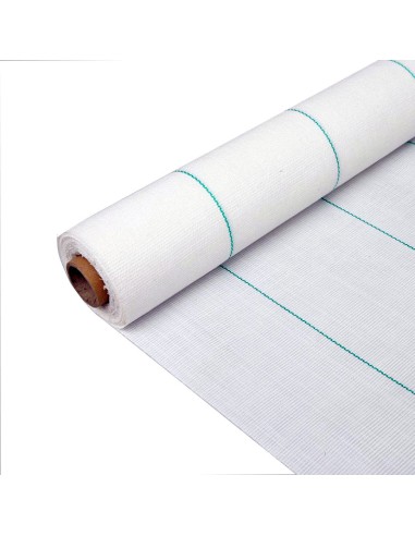 MALLA ANTIHIERBA  BLANCO. 2X5